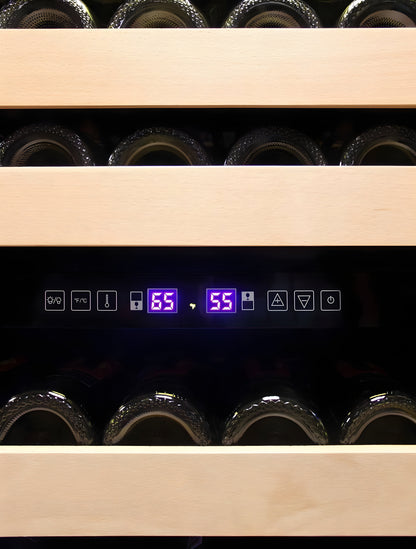 Vinotemp Connoisseur Series 168 Dual Zone Wine Cooler - EL-168WCST