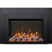 Sierra Flame 30" Electric Fireplace Insert with Black Steel Surround INS-FM-30