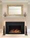 Sierra Flame 34" Electric Fireplace Insert with Black Steel Surround INS-FM-34