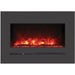 Sierra Flame Steel Front 26" Linear Wall Mount/Flush Mount Electric Fireplace WM-FML-26-3223-STL