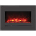 Sierra Flame Steel Front 34" Linear Wall Mount/Flush Mount Electric Fireplace WM-FML-34-4023-STL