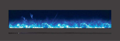 Sierra Flame Steel Front 60" Linear Wall Mount/Flush Mount Electric Fireplace WM-FML-60-6623-STL