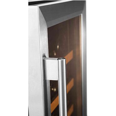 Smith & Hanks 15 Inch Built-In/Freestanding Dual Zone Wine Fridge with Stainless Steel Door Trim