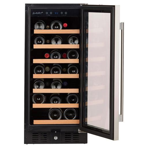 Smith & Hanks 15 Inch Under Counter Wine Cooler with UV Protected Glass Door and 34 Bottle Capacity