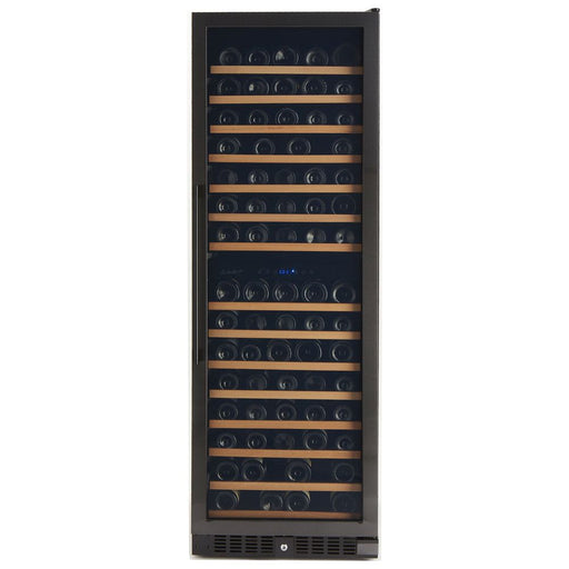 Smith & Hanks 166 Bottle Black Stainless Dual Zone Built-in/Free-standing Wine Refrigerator