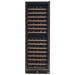 Smith & Hanks 166 Bottle Black Stainless Dual Zone Built-in/Free-standing Wine Refrigerator