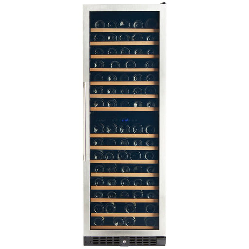 Smith & Hanks 166 Bottle Stainless Steel Dual Zone Wine Refrigerator