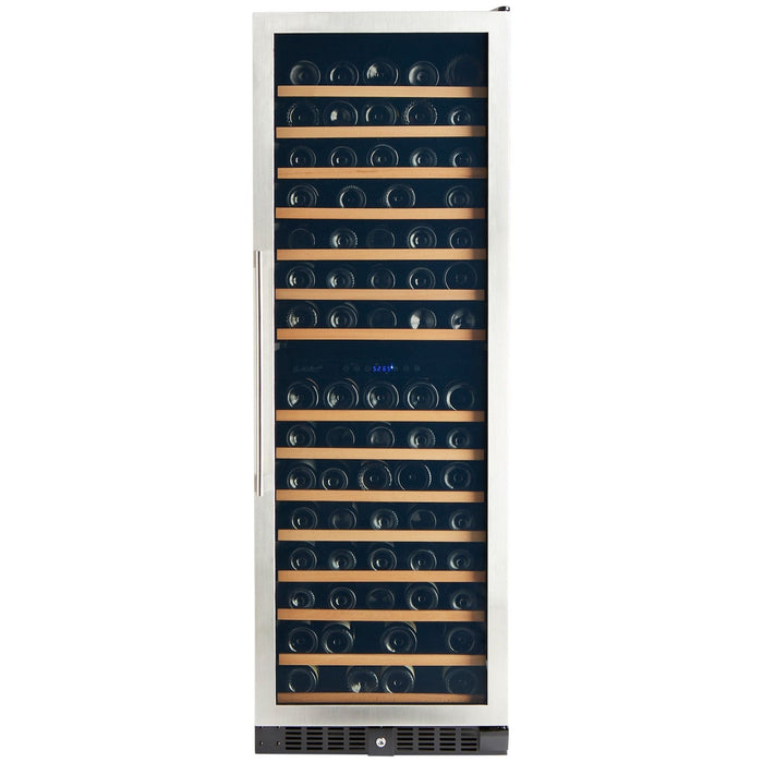 Smith & Hanks 166 Bottle Stainless Steel Dual Zone Wine Refrigerator