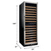 Smith & Hanks 24" 166 Bottle Stainless Steel Built-In/Freestanding Dual Zone Wine Refrigerator