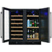 Smith & Hanks 24" Built-In Dual Zone Wine and Beverage Center with Locking Door