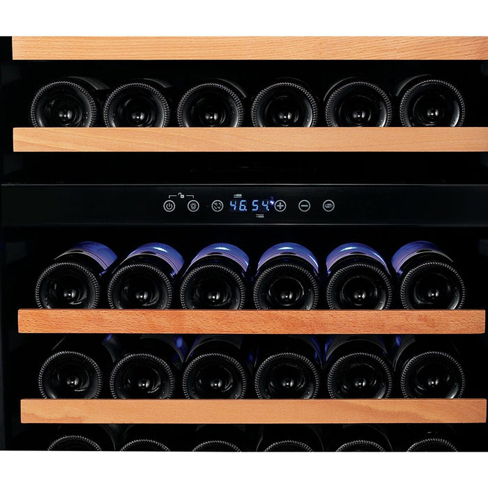 Smith & Hanks 24" Built-in/Freestanding Bottle Dual Zone Wine Cooler with Stainless Steel Door SD 166