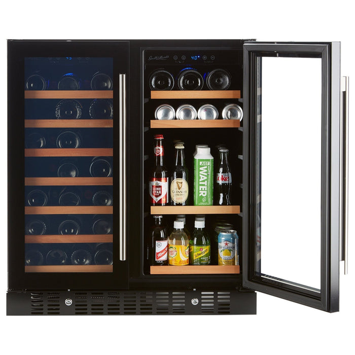 Smith & Hanks 24" Built-In/Freestanding Wine & Beverage Cooler with Dual Temperature Zones and UV Protection SHWB-34