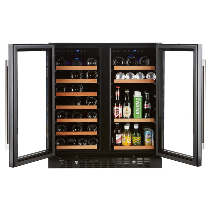 Smith & Hanks 24" Built-In/Freestanding Wine & Beverage Cooler with Dual Temperature Zones and UV Protection SHWB-34