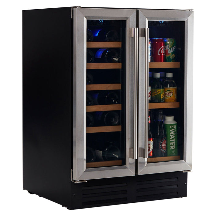 Smith & Hanks 24" Dual Zone Under Counter Wine and Beverage Cooler