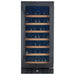 Smith & Hanks 34 Bottle Black Stainless Built-In Under Counter Wine Cooler