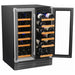 Smith & Hanks 40 Bottle Built-in/Freestanding Dual Zone Wine Cooler SHWCDZ40