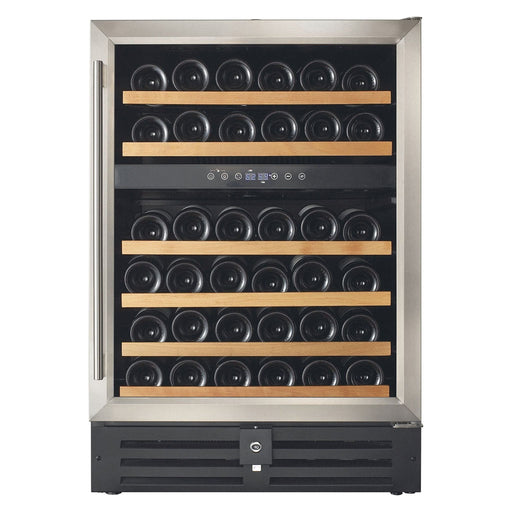 Smith & Hanks 46 Bottle Dual Zone Under Counter Wine Cooler