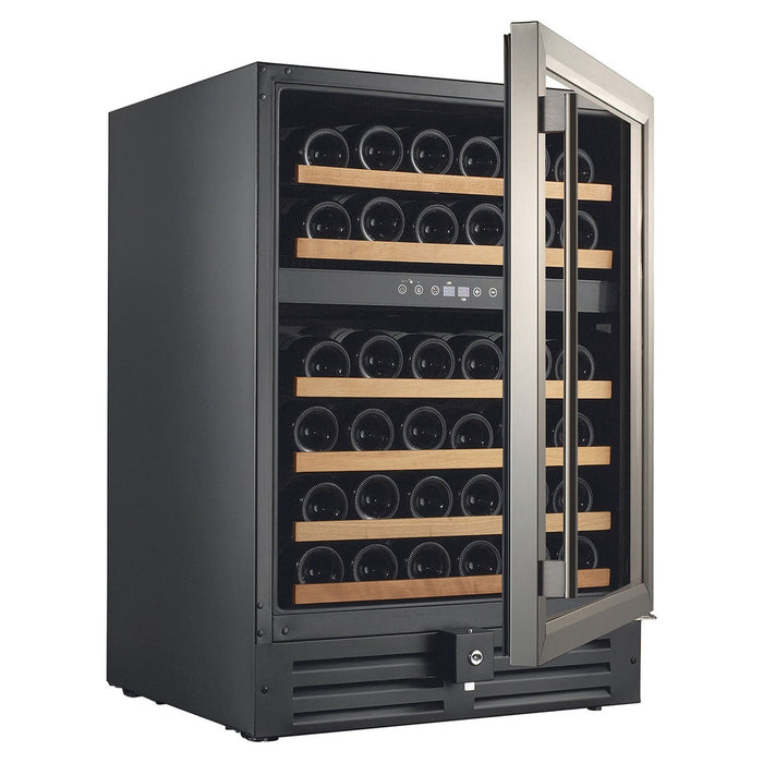 Smith & Hanks 46 Bottle Dual Zone Under Counter Wine Cooler