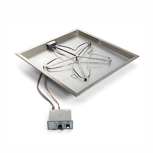 30″ Square Drop In Manual Spark Ignition Kit - FPPK30-SQBL-FLEX-NG
