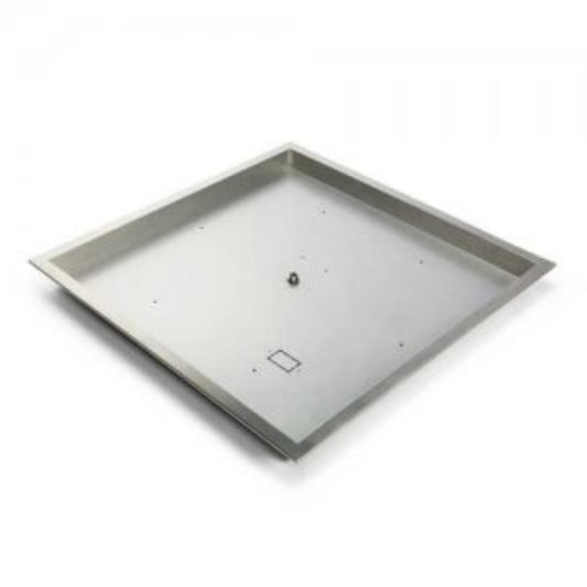 36" Square Drop In Stainless Steel Burner Pan High Capacity - PENTA18-FPK-SQ-NG