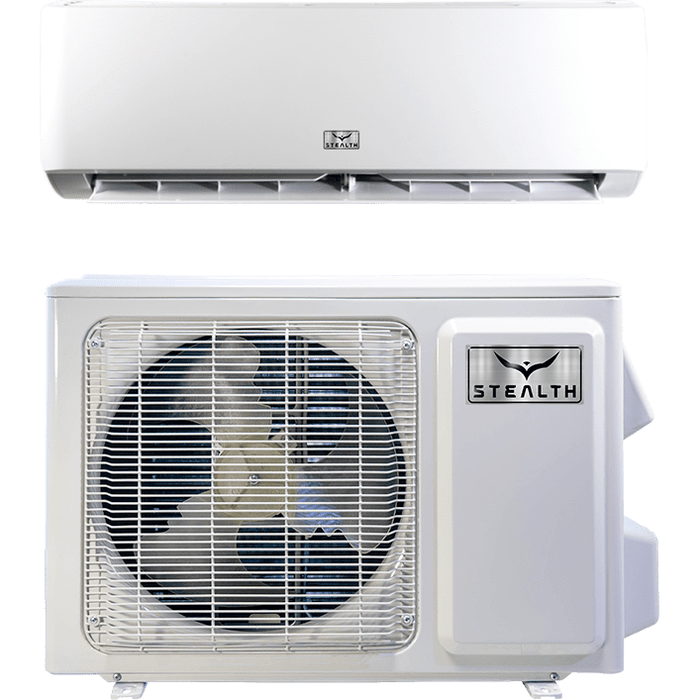 Stealth Comfort 12,000 BTU 22 SEER Stealth Emerald Single Zone Wall Mount Mini Split System SC-12WGLD-HP230 / SC-12ZGLD-HP230