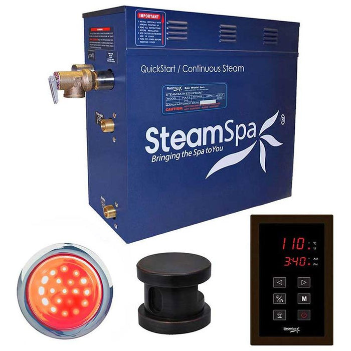 SteamSpa Indulgence 6 KW QuickStart Acu-Steam Bath Generator Package in Oil Rubbed Bronze