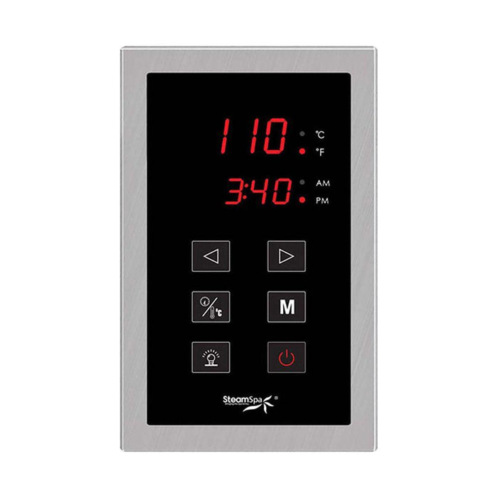 SteamSpa Indulgence Touch Panel Control Kit in Brushed Nickel