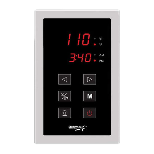 SteamSpa Indulgence Touch Panel Control Kit in Chrome