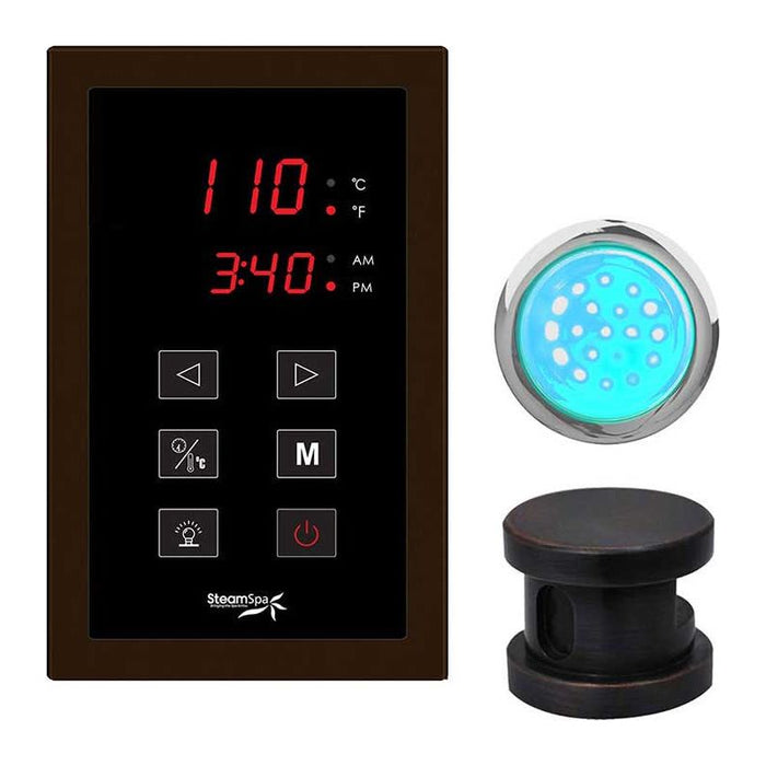 SteamSpa Indulgence Touch Panel Control Kit in Oil Rubbed Bronze