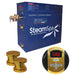 SteamSpa Oasis 10.5 KW QuickStart Acu-Steam Bath Generator Package in Polished Gold