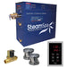 SteamSpa Oasis 12 KW QuickStart Acu-Steam Bath Generator Package with Built-in Auto Drain in Brushed Nickel