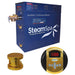 SteamSpa Oasis 7.5 KW QuickStart Acu-Steam Bath Generator Package in Polished Gold