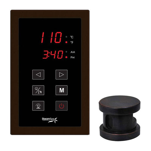 SteamSpa Oasis Touch Panel Control Kit in Oil Rubbed Bronze