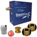 SteamSpa Royal 6 KW QuickStart Acu-Steam Bath Generator Package in Polished Gold