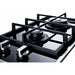 Summit 12 in. 2-Burner Gas-on-glass Cooktop with Sealed Burners - GC2BGL