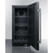 Summit 15 in. Built-In All-Freezer with 2.45 cu. ft. Capacity, Factory-Installed Lock, Adjustable Chrome Shelves, Frost-Free, Fingerprint Resistant, Digital Display - SCFF1533B