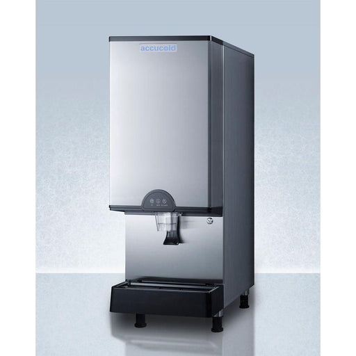 Summit 17 in. Wide 30 Lbs. Capacity Countertop Commercial Ice and Water Dispenser with 378 Lbs. Daily Ice Production - AIWD450FLTR