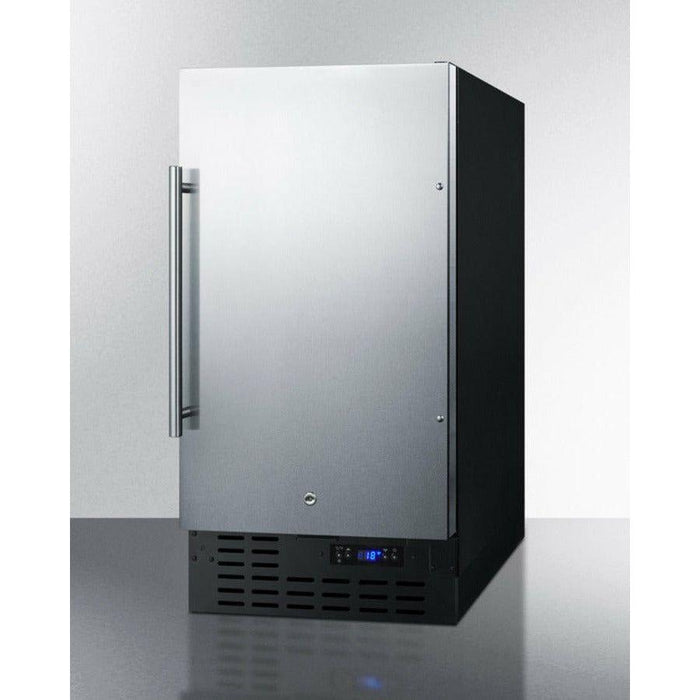 Summit 18 in. Built-In All-Freezer with 2.7 cu. ft. Capacity, 4 Wire Shelves, Frost-Free Defrost, Digital Thermostat