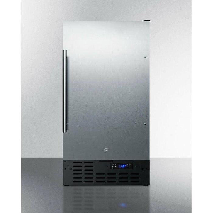 Summit 18 in. Wide 2.7 Cu. Ft. ADA Compliant Compact Refrigerator with Fingerprint Resistant Finish and Door Lock - FF1843B