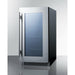 Summit 18 in. Wide 2.9 Cu. Ft. Built-In or Free Standing Wine and Beverage Cooler - CL181WBV