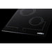 Summit 18 in. Wide 220V 2-Burner Radiant Cooktop with 2 Elements, Hot Surface Indicator, ADA Compliant, EuroKera Glass Surface, Residual Heat Indicator Light, Digital Touch Controls in Black - CR2B228T