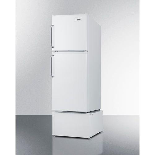 Summit 19 in. Wide Refrigerator-Freezer For Senior Living with 4.8 cu. ft. Total Capacity, 2 Wire Shelves, 1.1 cu. ft. Freezer Capacity, Right Hinge, Crisper Drawer, Frost Free Defrost - FF711ESAL