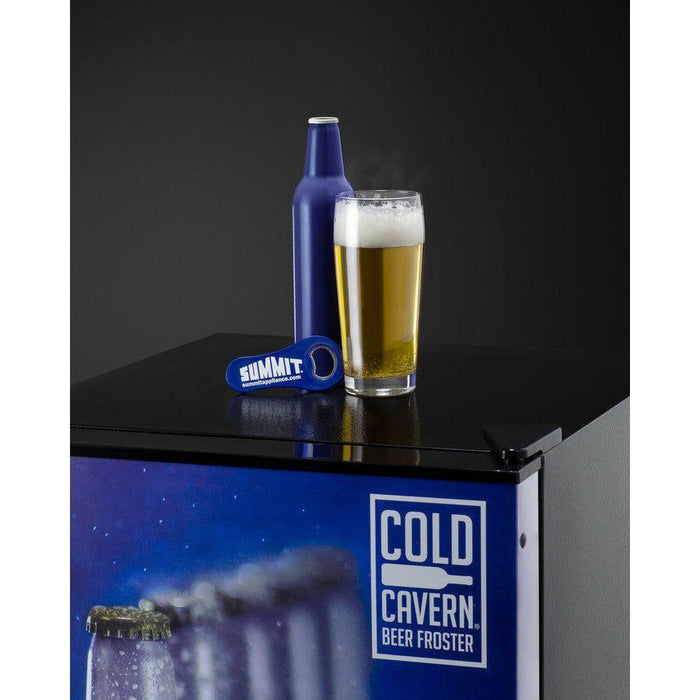 Summit 20 in. Wide 2.68 Cu. Ft. Capacity Beer Froster with Adjustable Shelves - ALFZ37BFROST