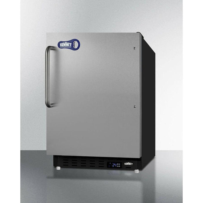 Summit 20 in. Wide 2.68 Cu. Ft. Capacity Beer Froster with Adjustable Shelves - ALFZ37BSSTBFROST