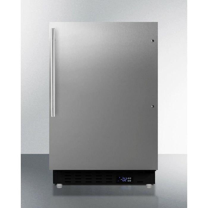 Summit 20 in. Wide 2.68 Cu. Ft. Freezer with Temperature Alarm - ALFZ37BCSS