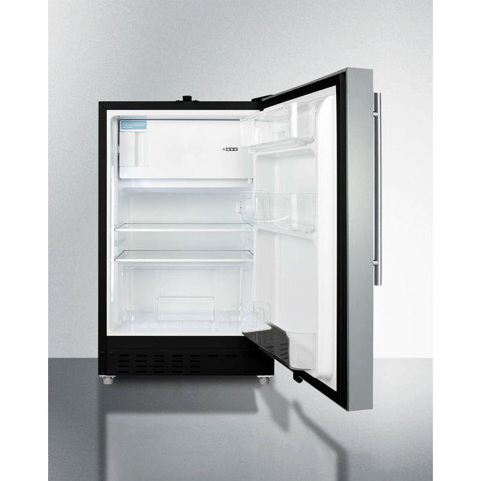 Summit 21 in. Wide 2.68 Cu. Ft. Compact Refrigerator with Adjustable Shelves - ALRF49B