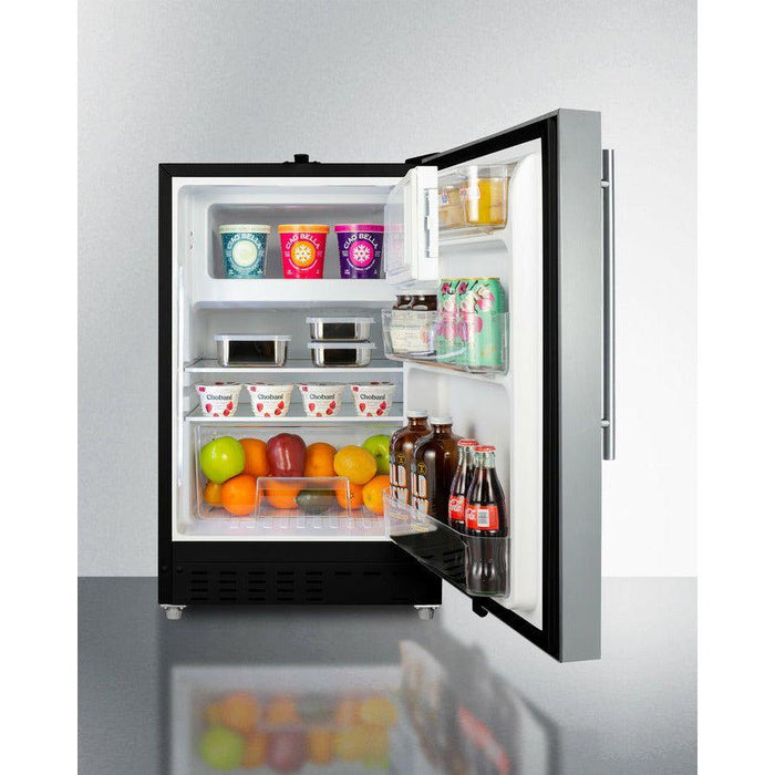 Summit 21 in. Wide 2.68 Cu. Ft. Compact Refrigerator with Adjustable Shelves - ALRF49B