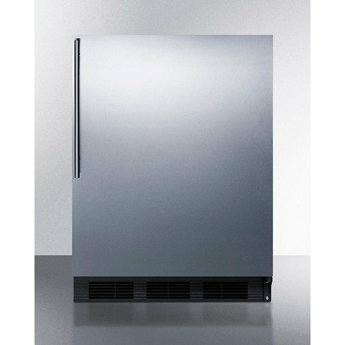 Summit 24 in. 5.5 Cu. ft. Stainless Steel Built in Compact Refrigerator - FF6BKBI7SS