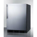 Summit 24 in. 5.5 Cu. ft. Stainless Steel Compact Refrigerator - FF63BKSS