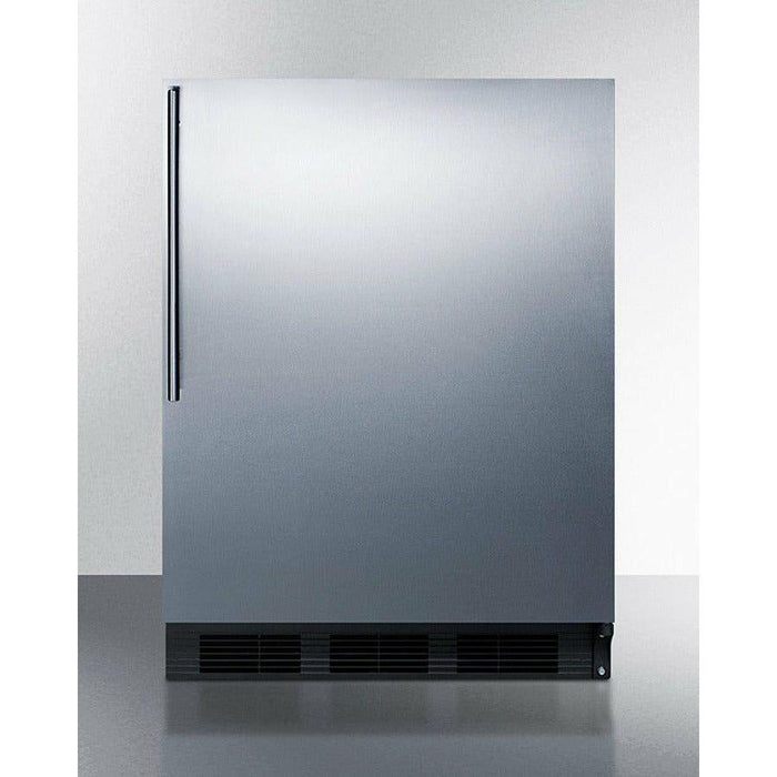 Summit 24 in. 5.5 Cu. ft. Stainless Steel Compact Refrigerator - FF63BKSS